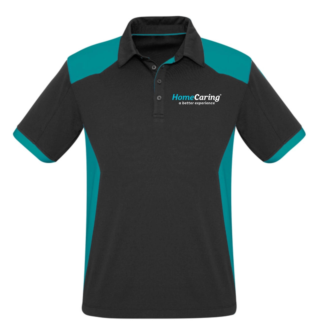 Mens Rival Short Sleeve Polo - Home Caring Logo on Front & Back - Simply Merchandise