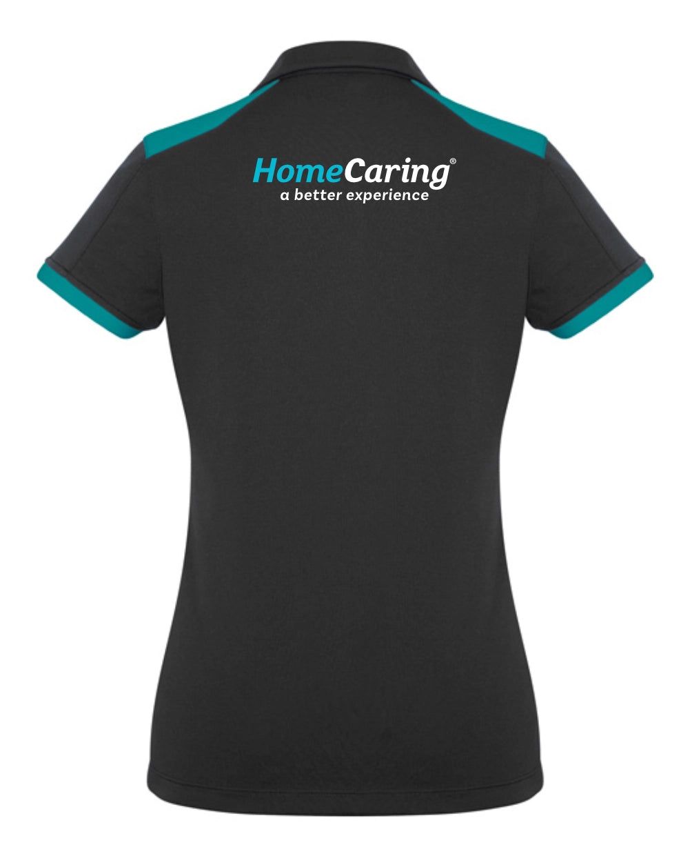 Ladies Rival Short Sleeve Polo - Home Caring Logo on Front & Back - Simply Merchandise