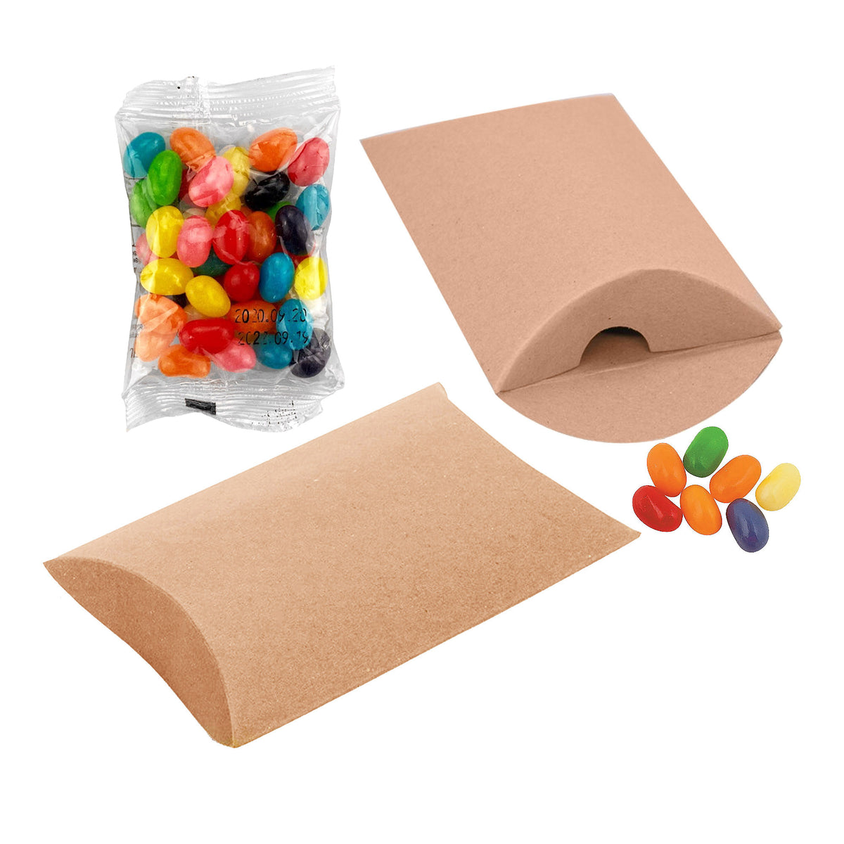 Jelly Bean In Pillow 50g with custom branded logo - Simply Merchandise