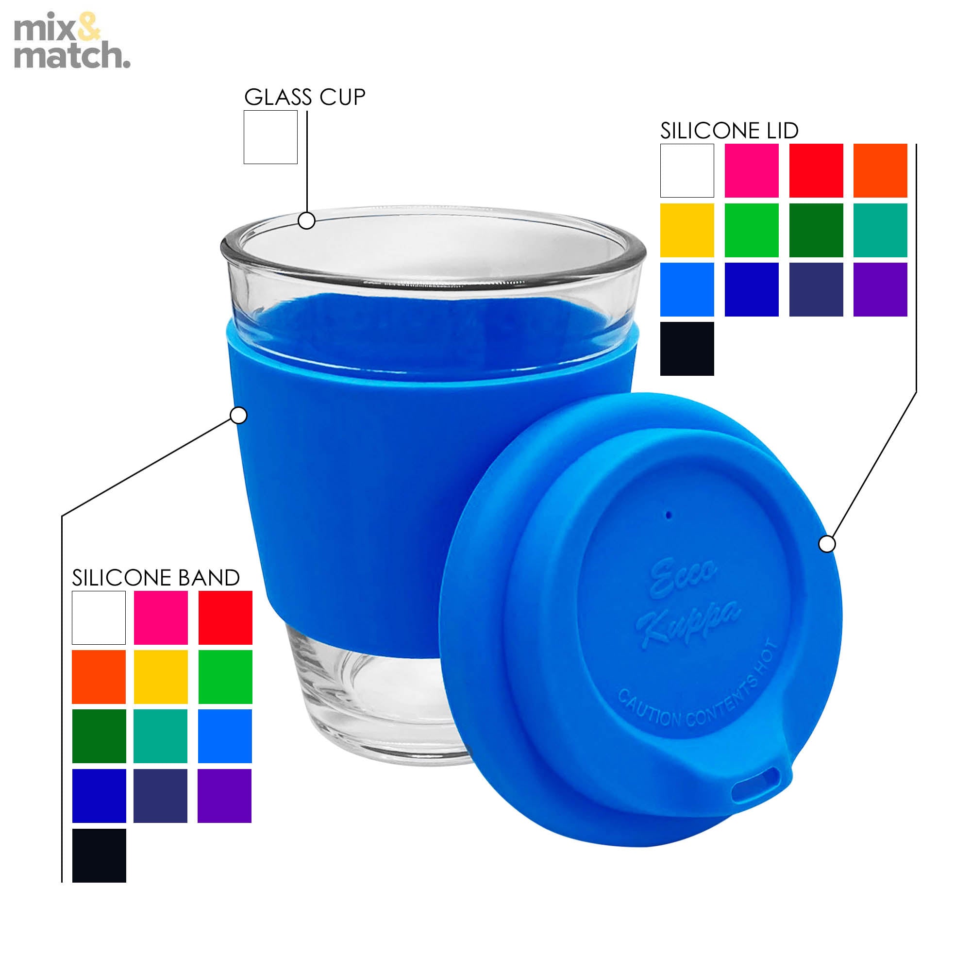 Jelly Bean In Carlo Glass Coffee Cup - Simply Merchandise