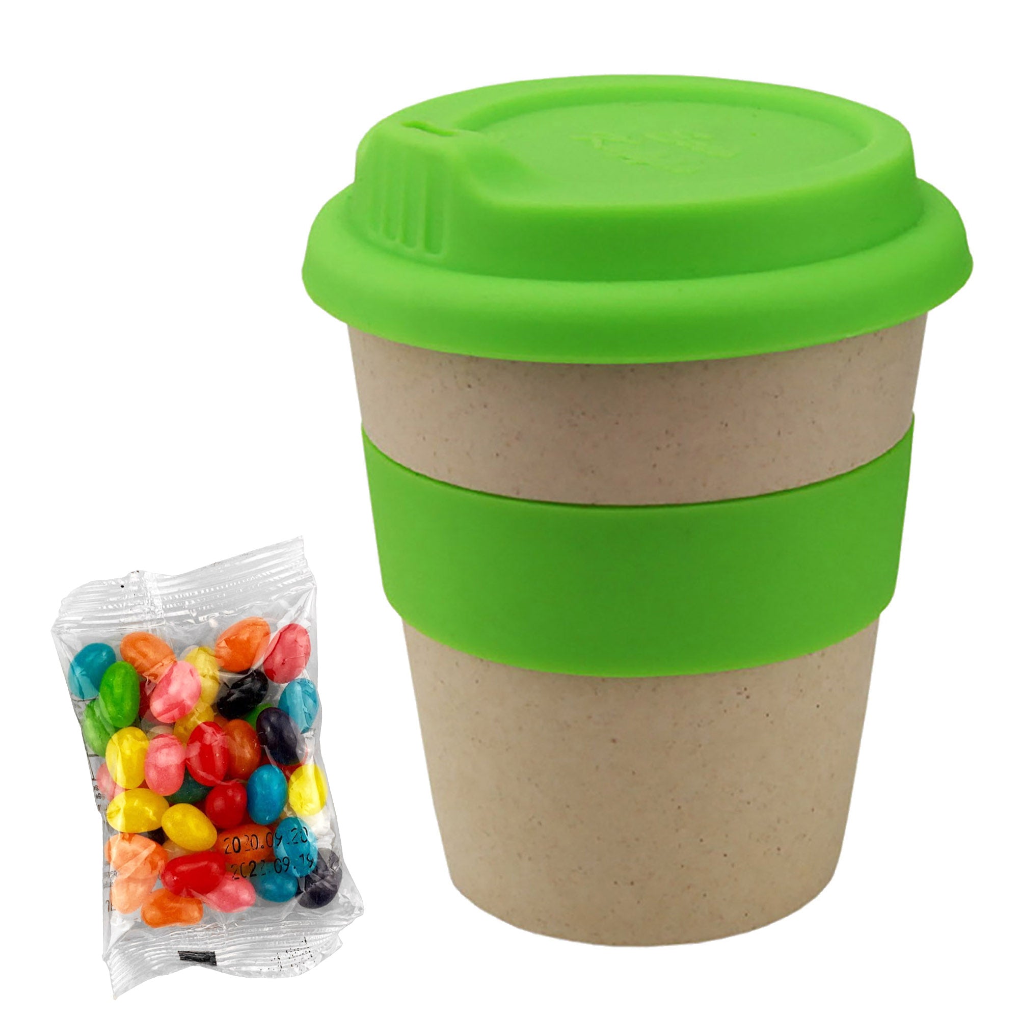 Jelly Bean In 8oz Bamboo Cup - Simply Merchandise