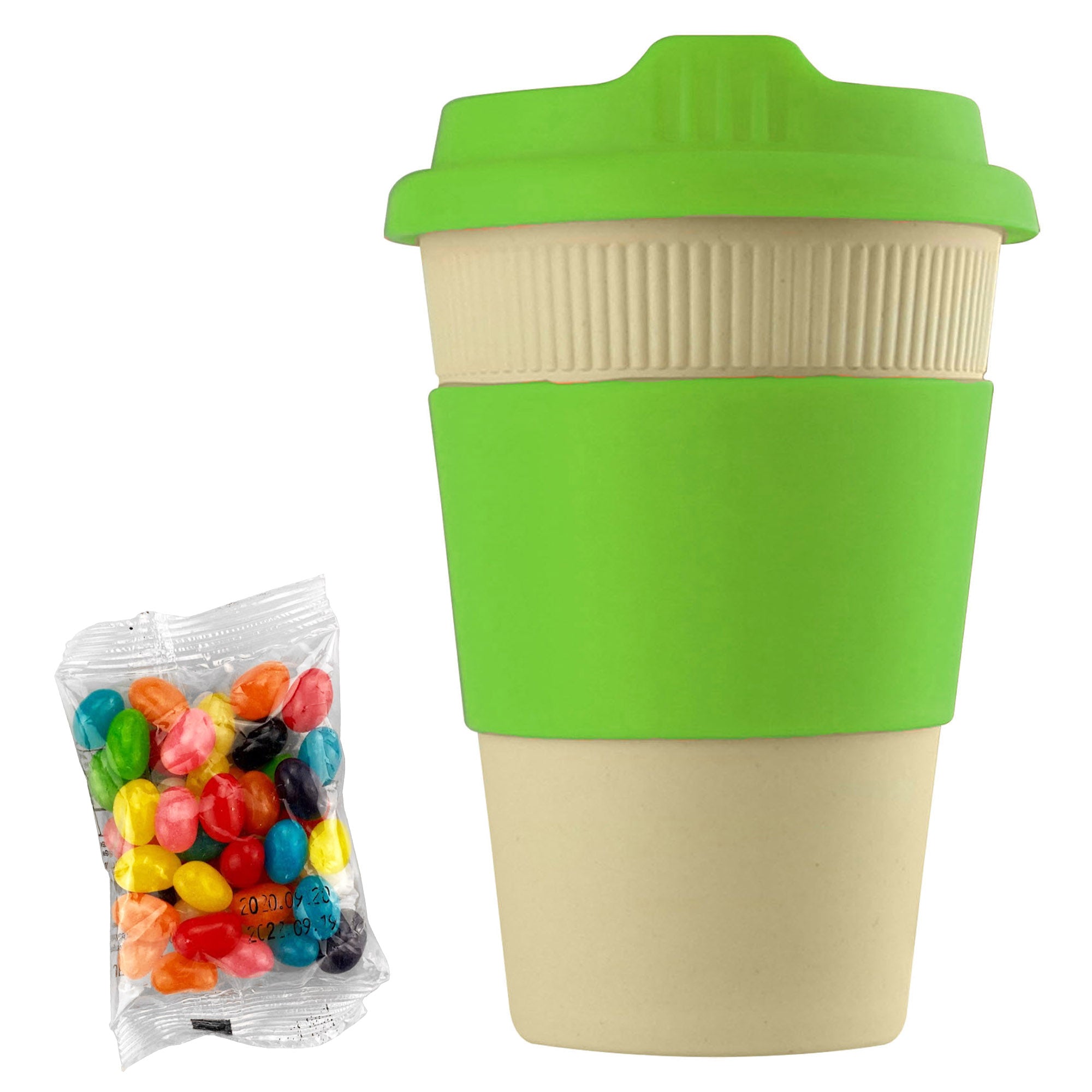 Jelly Bean In 12oz Bamboo Cup - Simply Merchandise