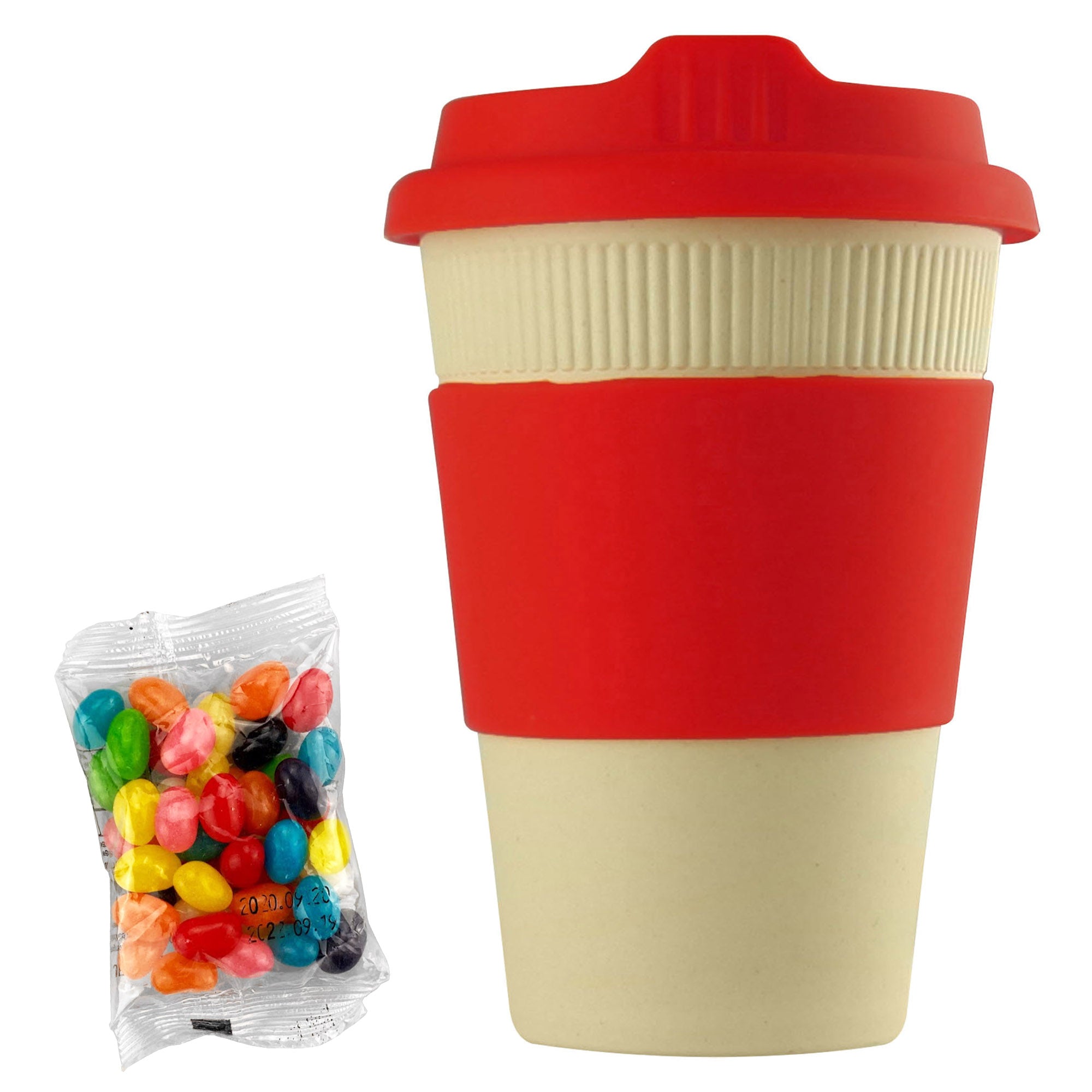 Jelly Bean In 12oz Bamboo Cup - Simply Merchandise
