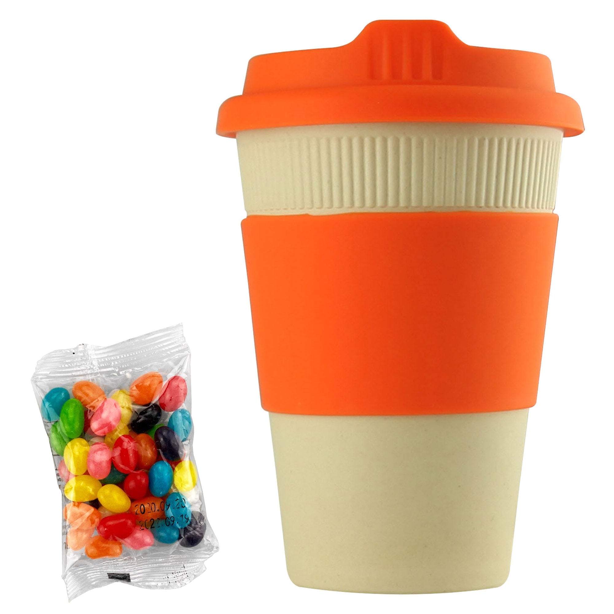 Jelly Bean In 12oz Bamboo Cup - Simply Merchandise