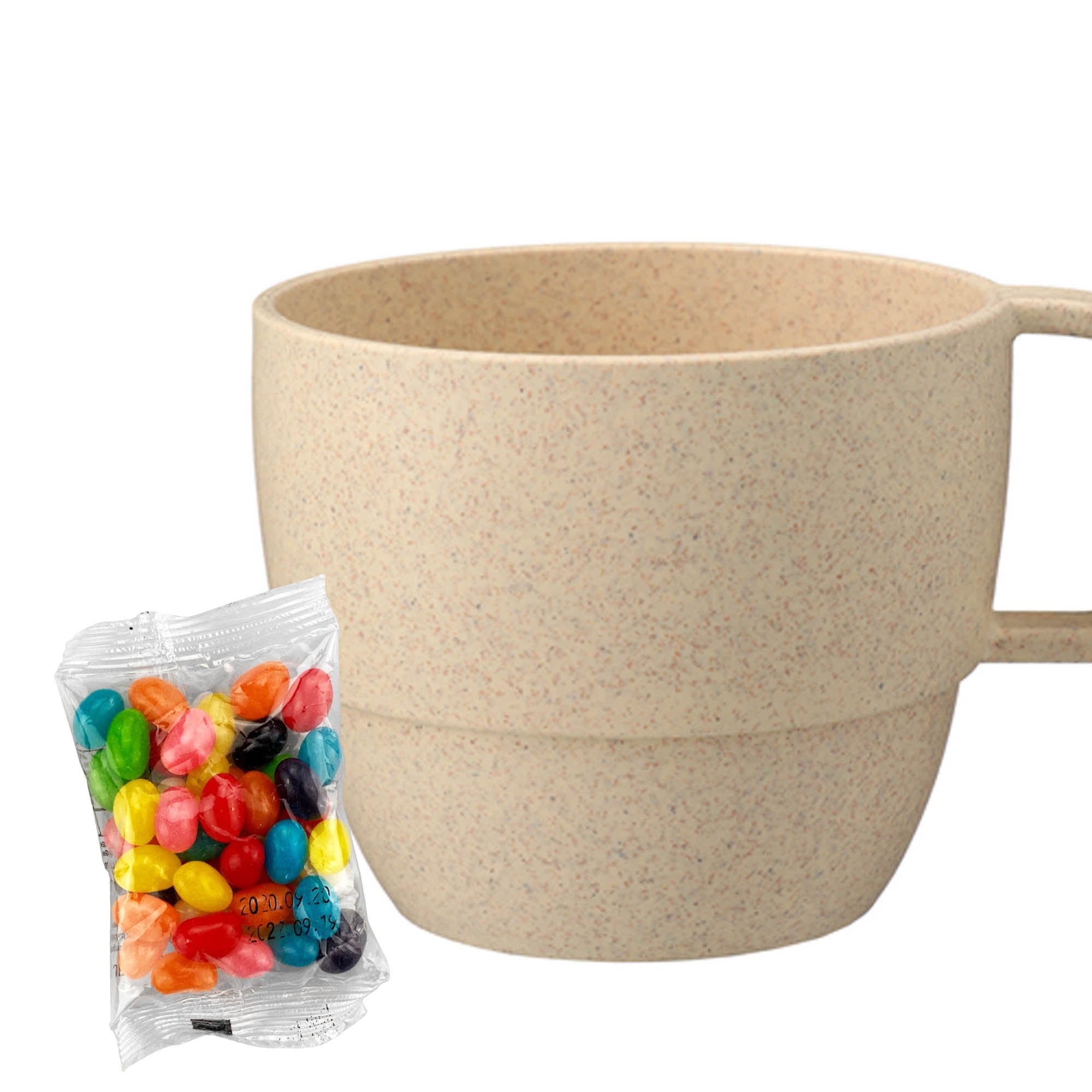 Jelly Bean In Vetto Wheat Straw Cup - Simply Merchandise
