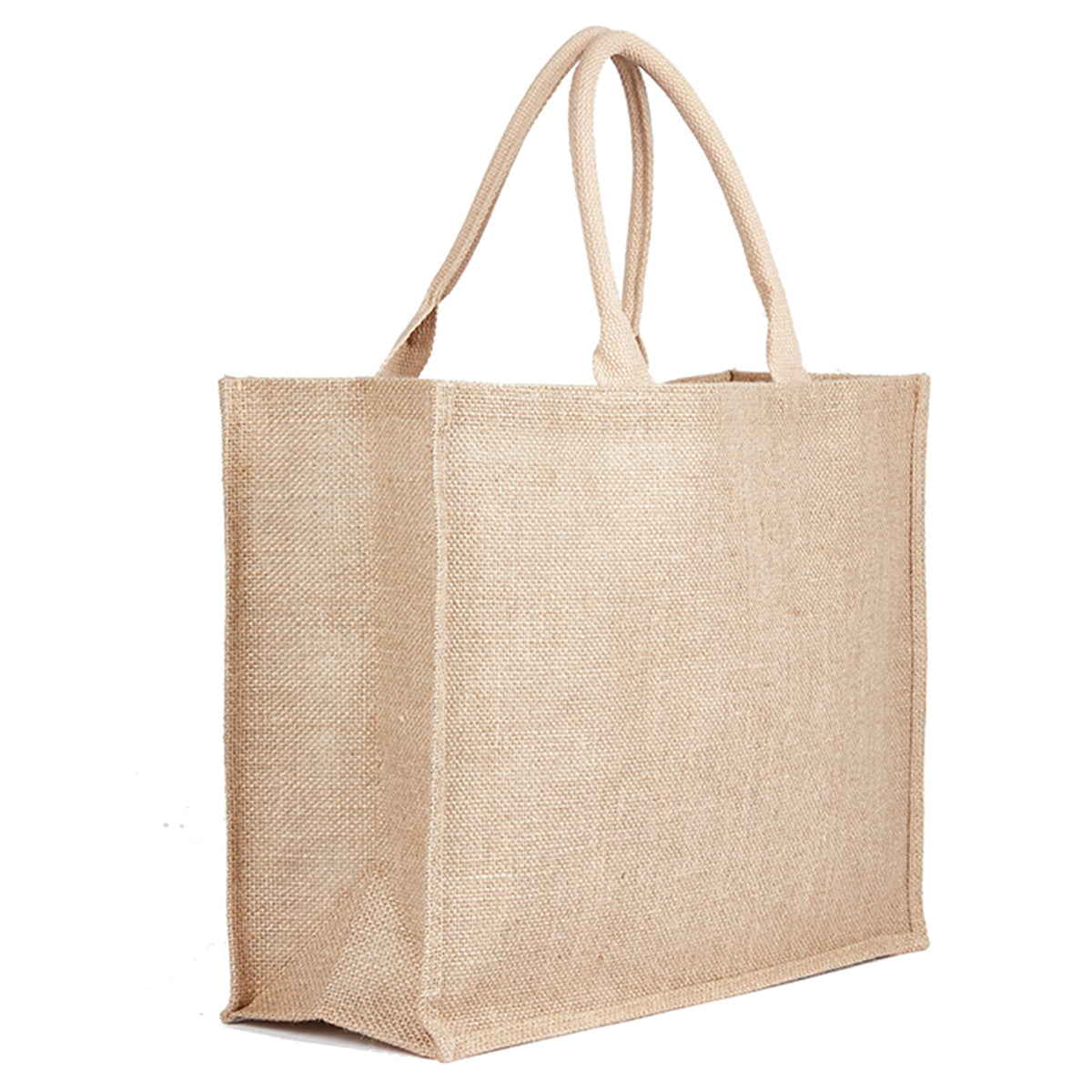 Jute Bag Natural with custom branded logo - Simply Merchandise