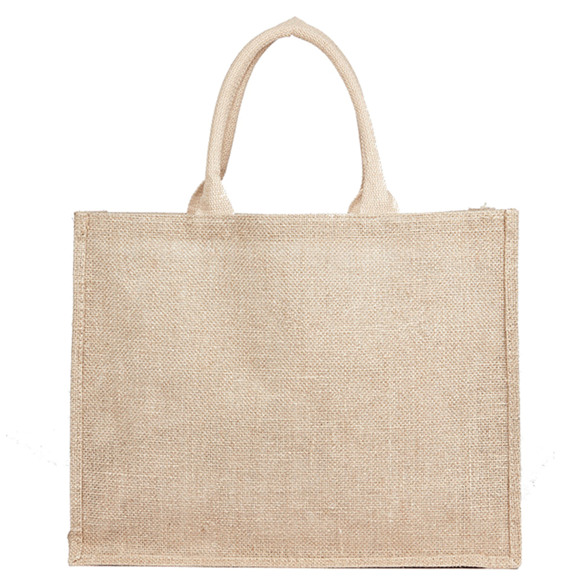 Jute Bag Natural with custom branded logo - Simply Merchandise