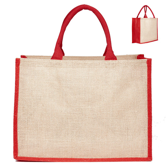 Jute Bag Coloured with custom branded logo - Simply Merchandise
