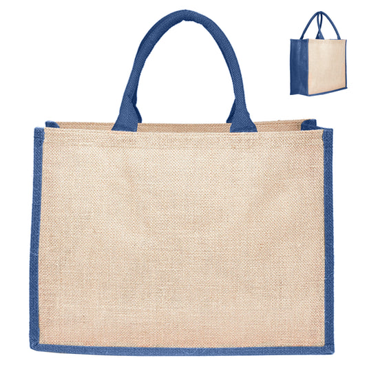 Jute Bag Coloured with custom branded logo - Simply Merchandise
