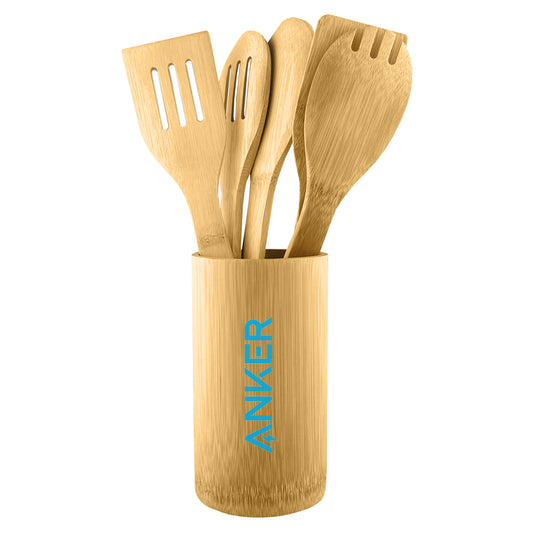 Serax Bamboo Cultery Set with custom branded logo - Simply Merchandise