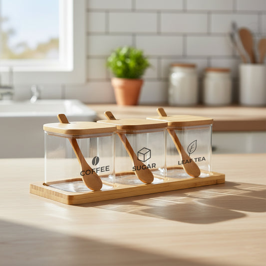 Kitchen Condiments Jars with custom branded logo - Simply Merchandise