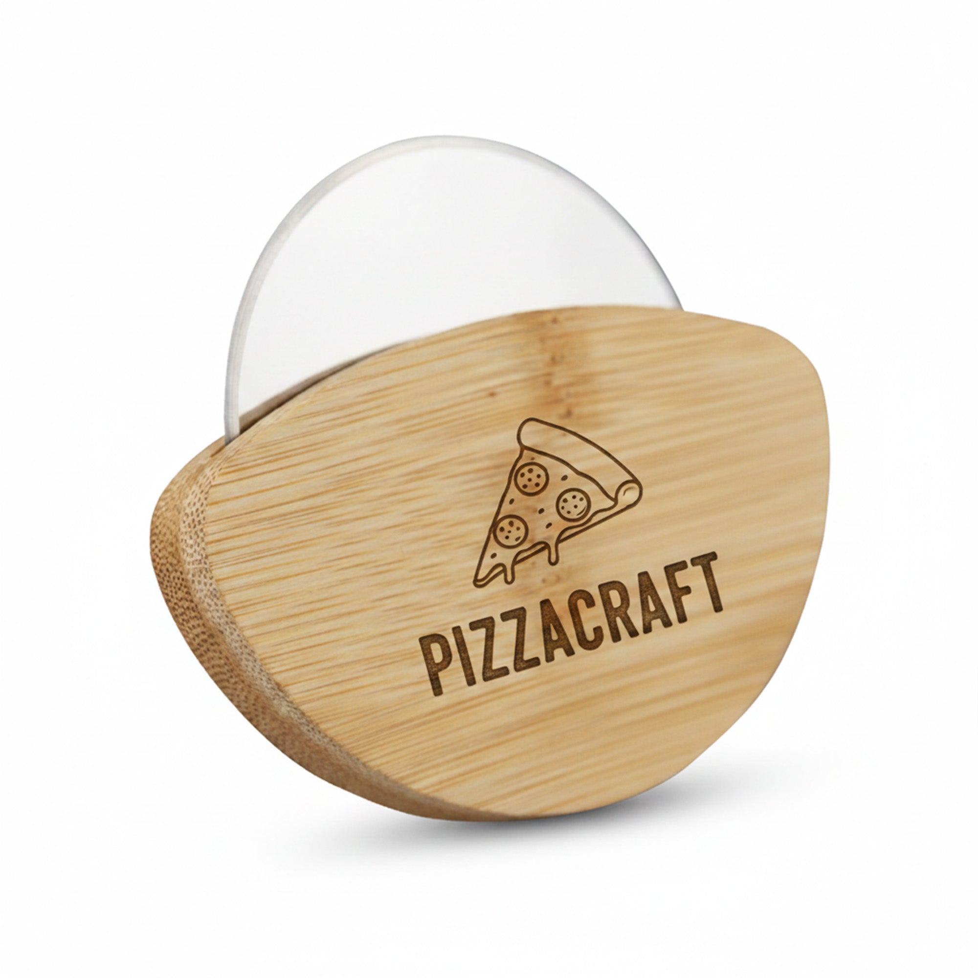 Bamboo Pizza Cutter - Simply Merchandise
