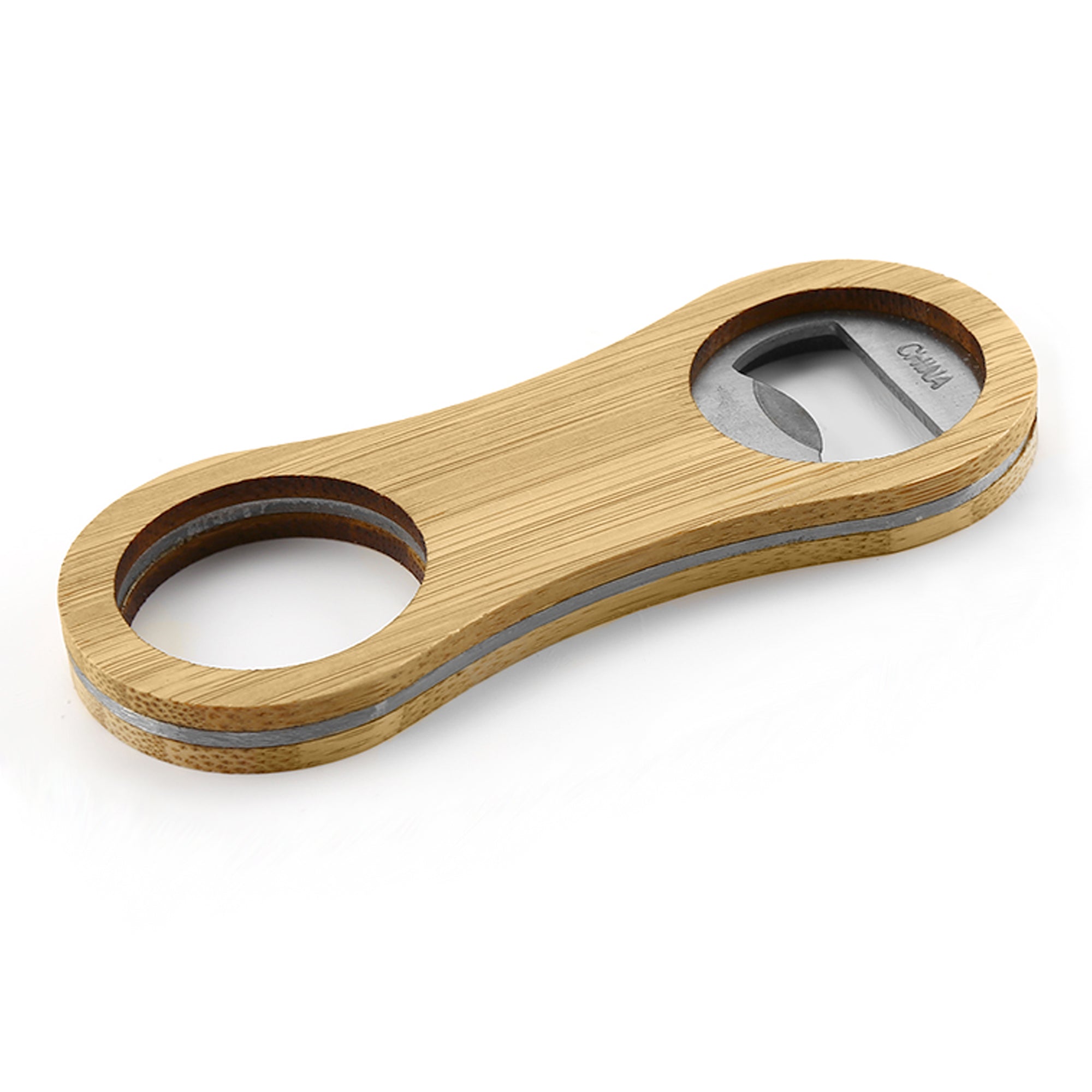 Intox Bamboo Bottle Opener Key Ring - Simply Merchandise