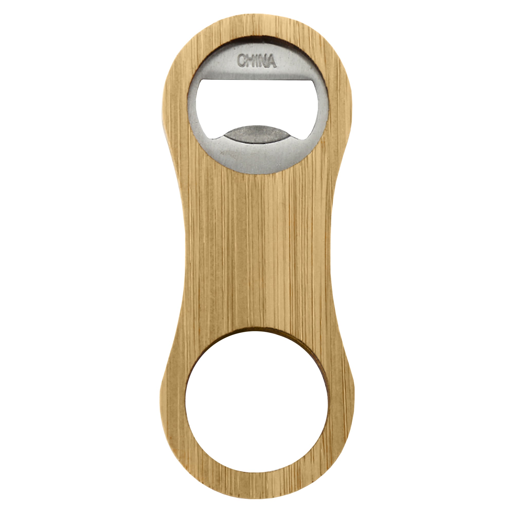 Intox Bamboo Bottle Opener Key Ring - Simply Merchandise