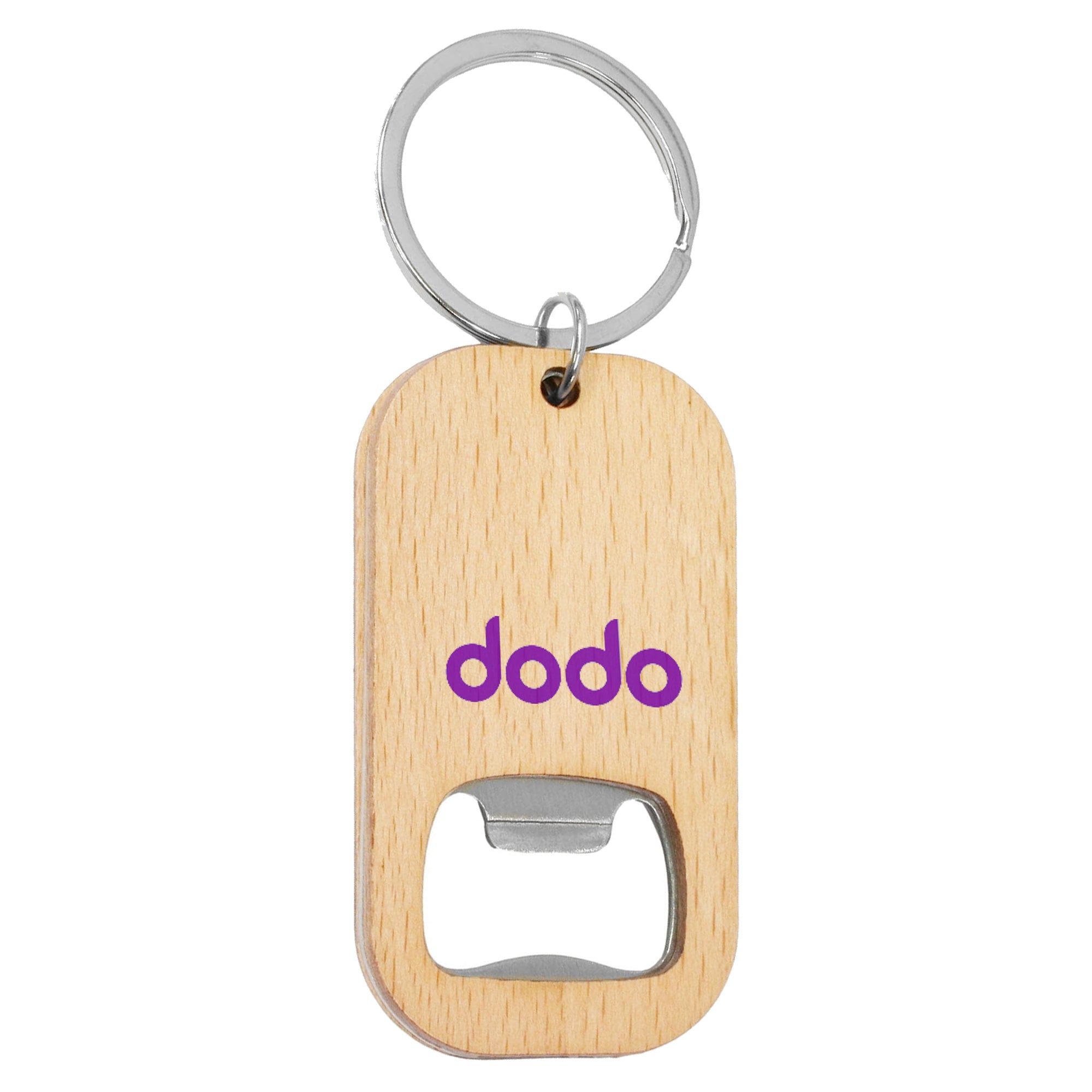 Bamboo Bar Bottle Opener Key Ring - Simply Merchandise