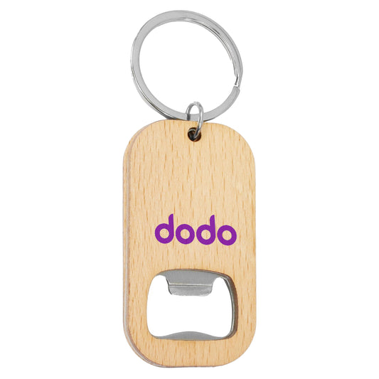Bamboo Bar Bottle Opener Key Ring - Simply Merchandise