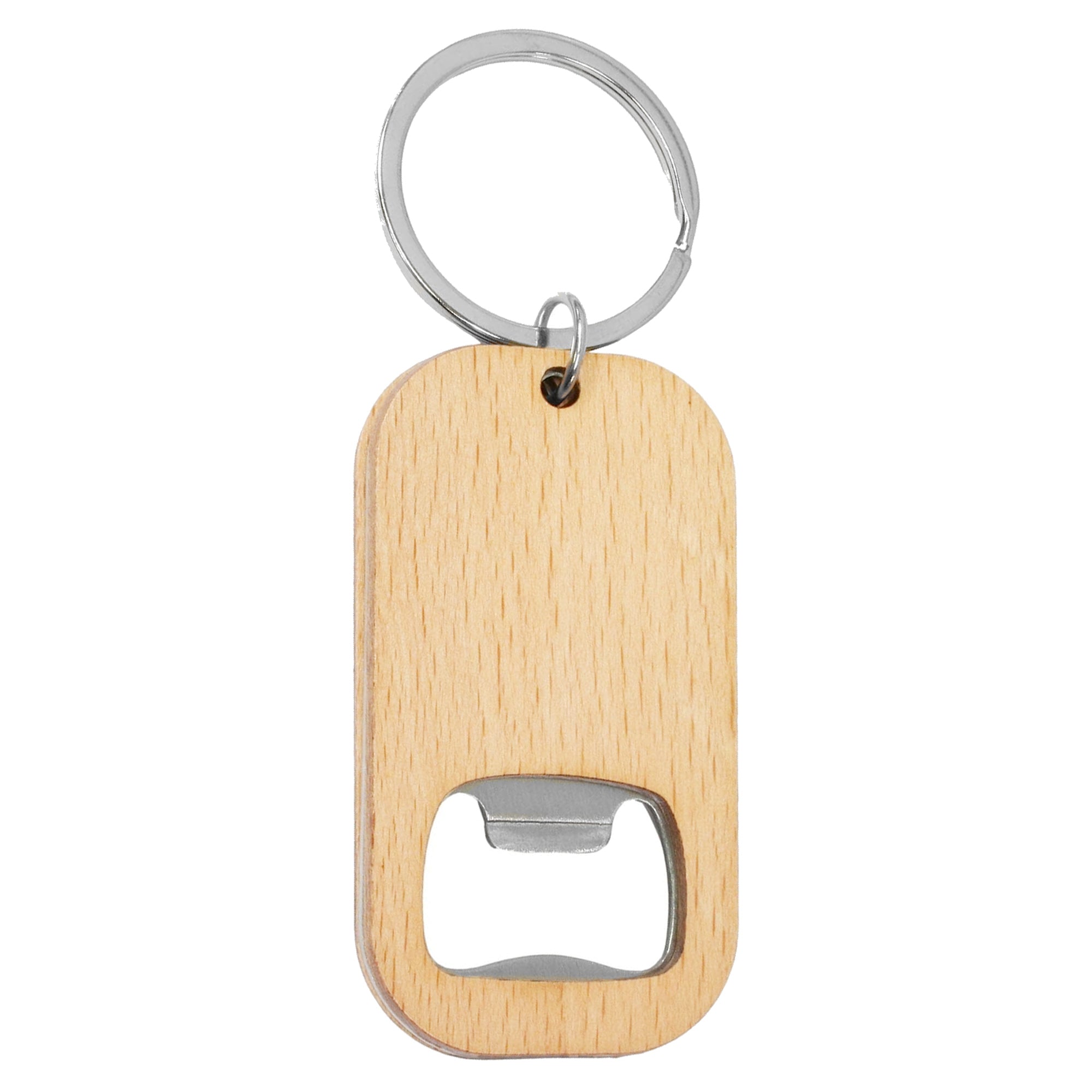 Bamboo Bar Bottle Opener Key Ring - Simply Merchandise