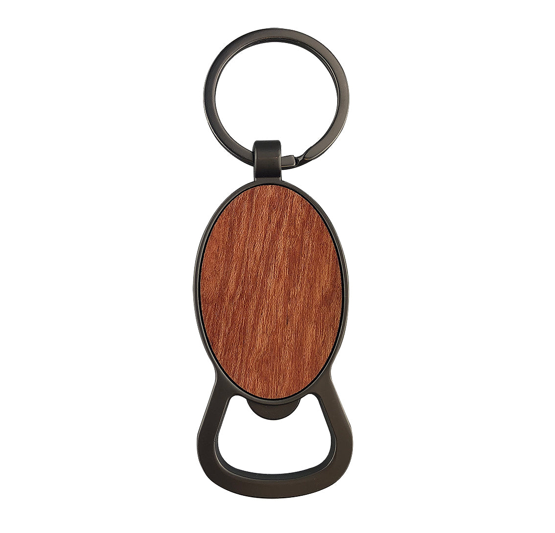 Autumn Wood Bottle Opener - Round - Simply Merchandise