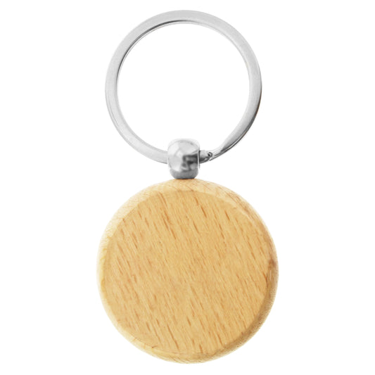 Wood Round Key Ring - Simply Merchandise