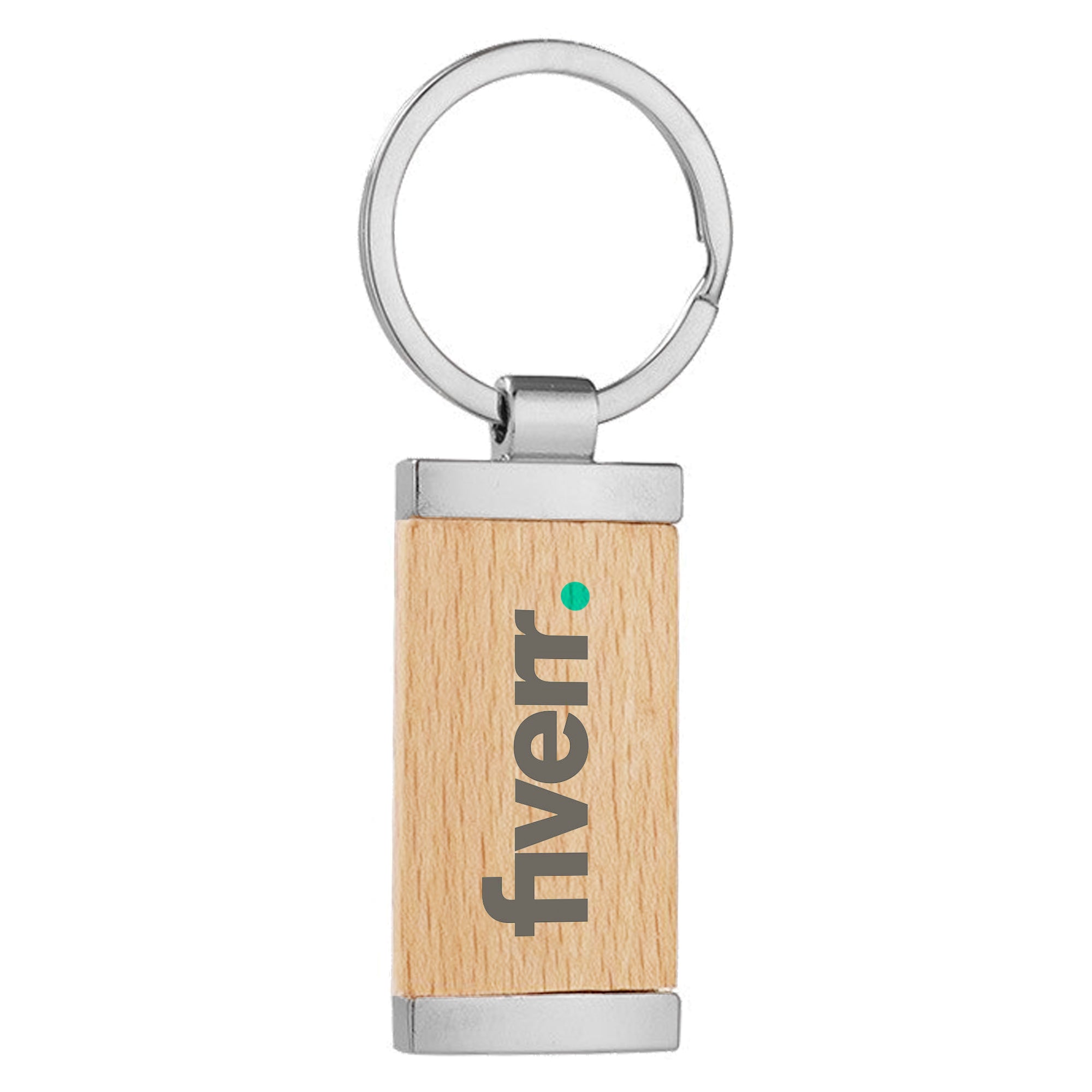 Wood Panel Key Ring - Simply Merchandise