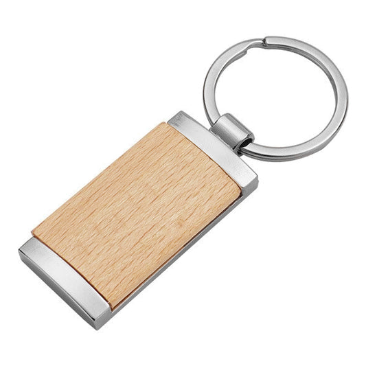 Wood Panel Key Ring - Simply Merchandise