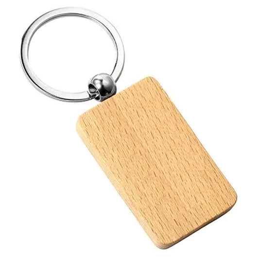 Wood Euro Key Ring - Simply Merchandise