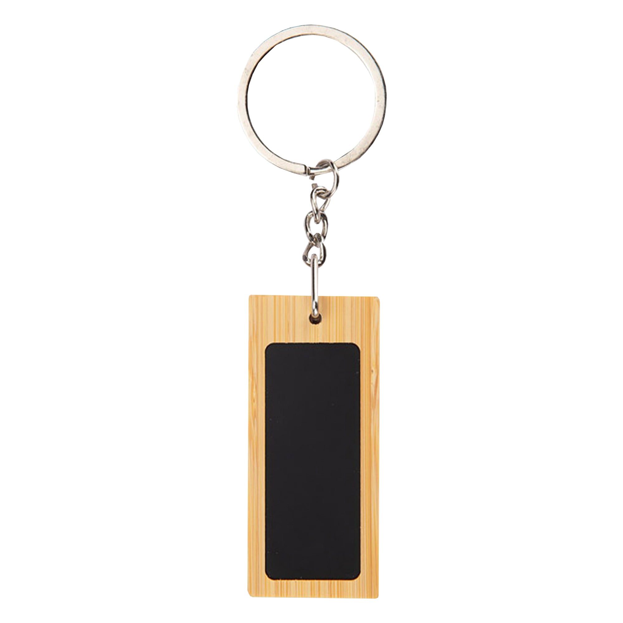 Mirage Rectangular Bamboo Keyring - Simply Merchandise