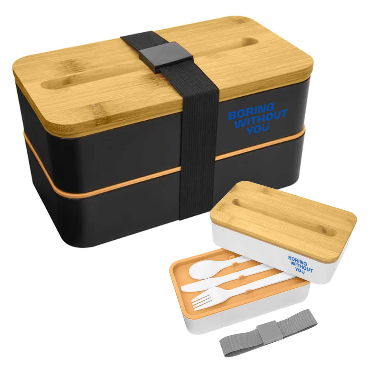 RPP Bamboo Lunch Box Pack with custom branded logo - Simply Merchandise
