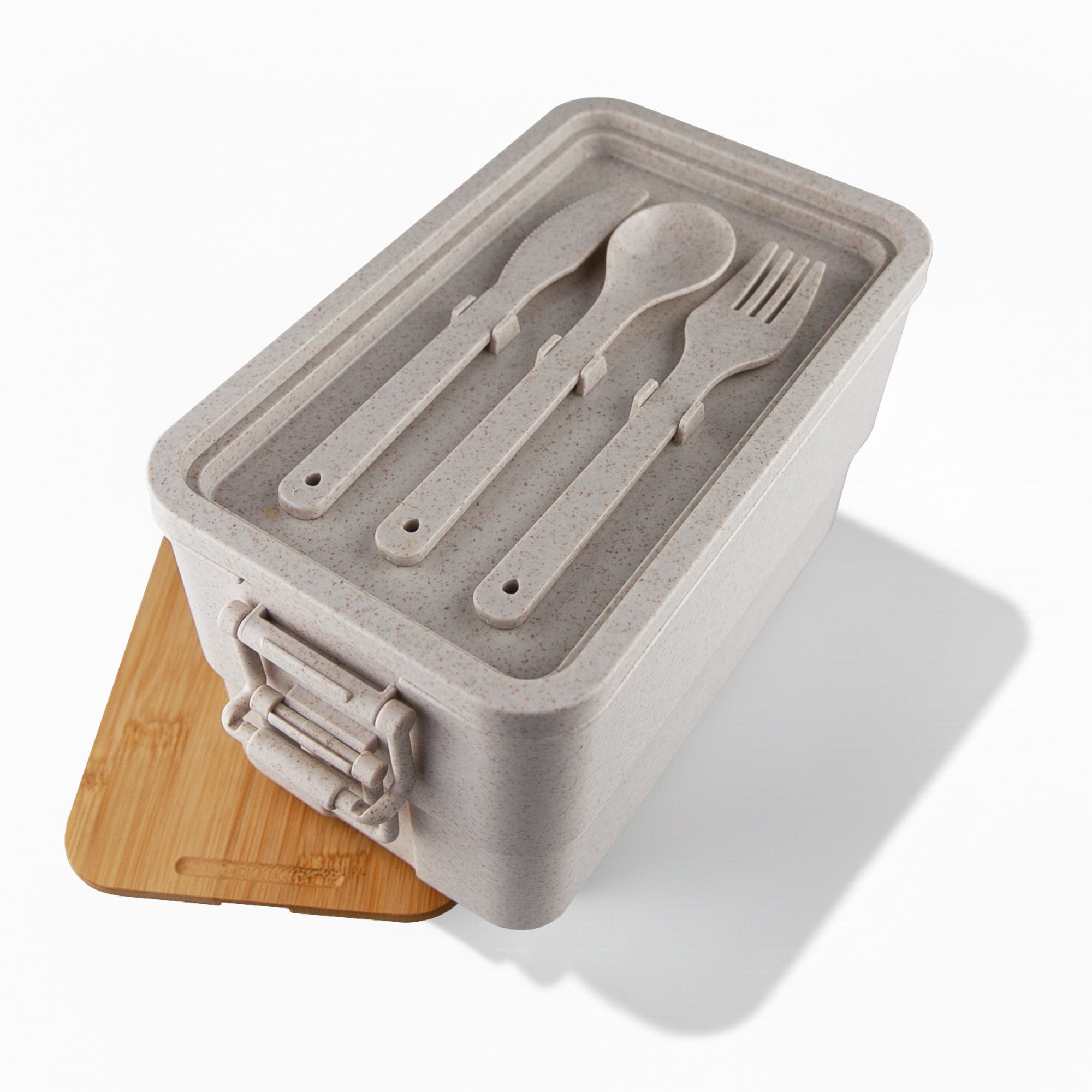 Bamboo Stack &amp; Go Lunch Box - Simply Merchandise