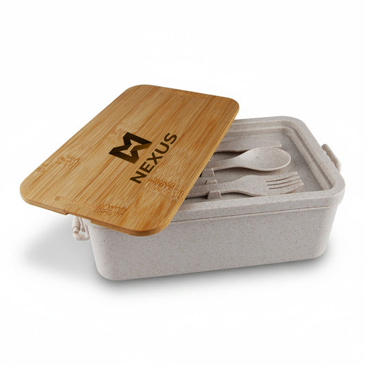 Bamboo Stack &amp; Go Lunch Box - Simply Merchandise