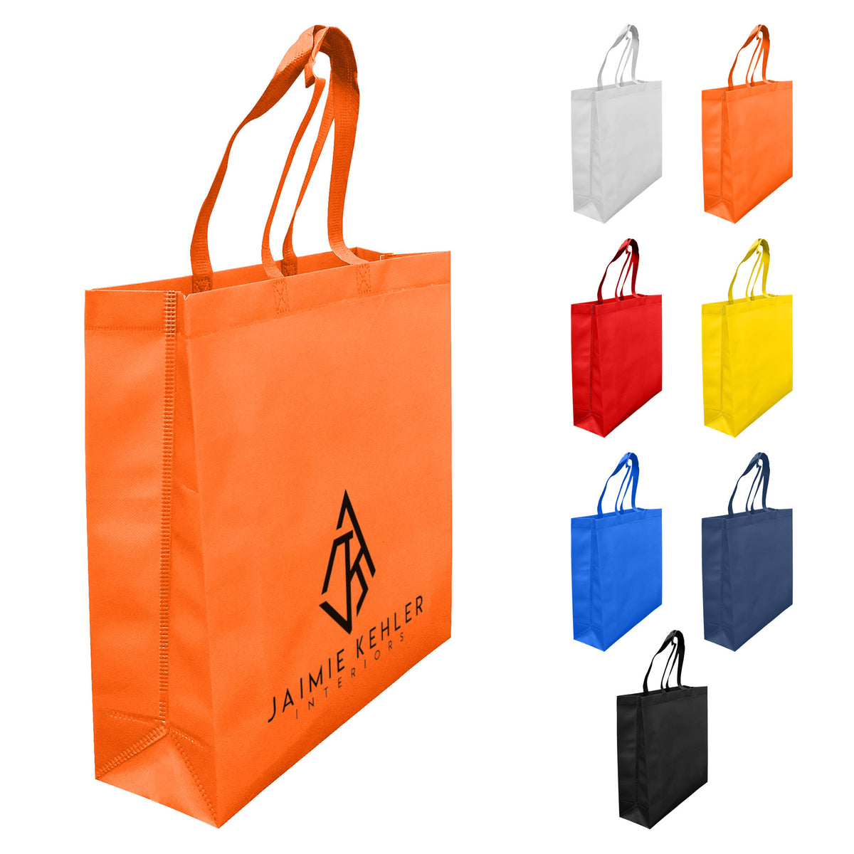 Laminated Non Woven Bag with Large Gusset with custom branded logo - Simply Merchandise