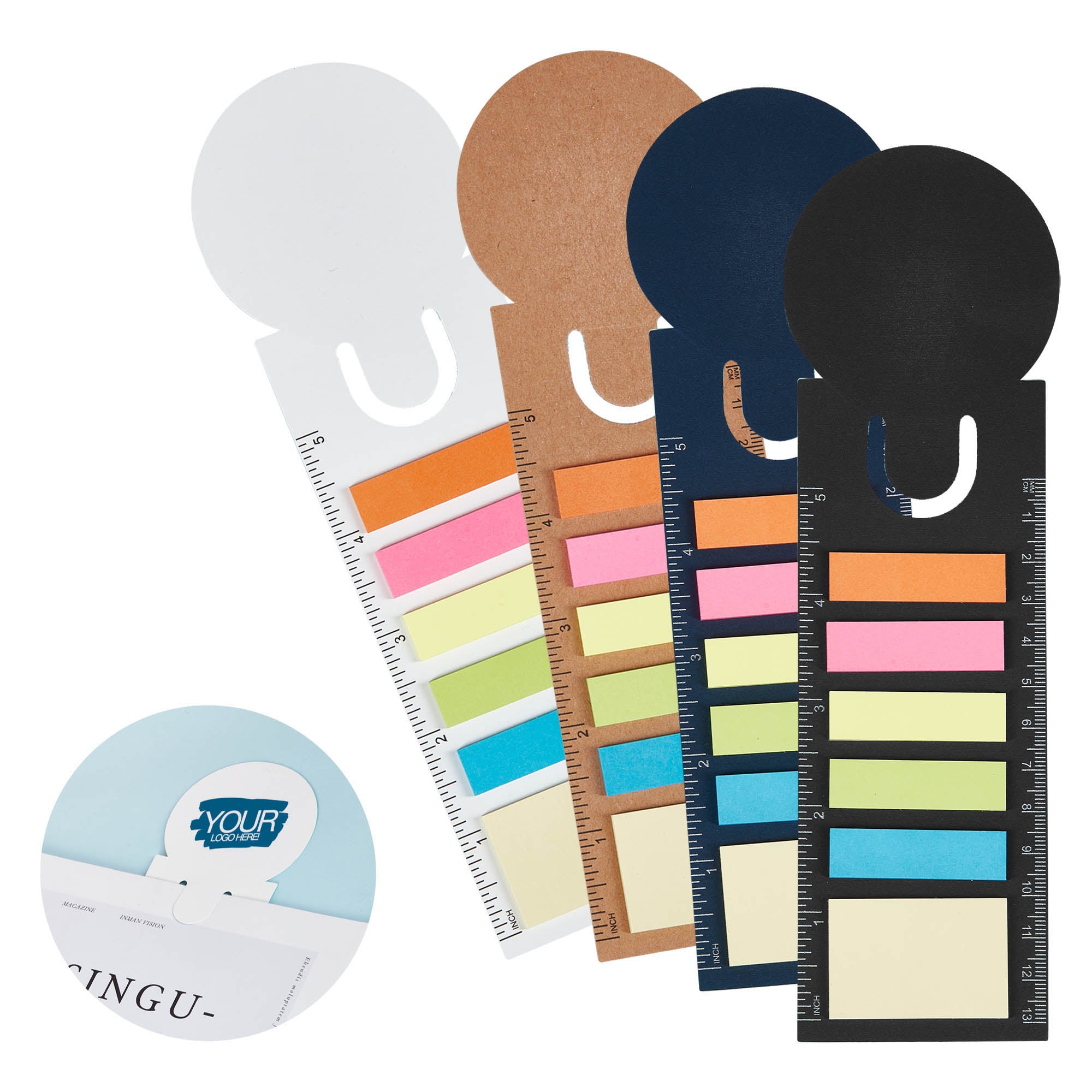 Bookmark Ruler Sticky Note Pad - Simply Merchandise