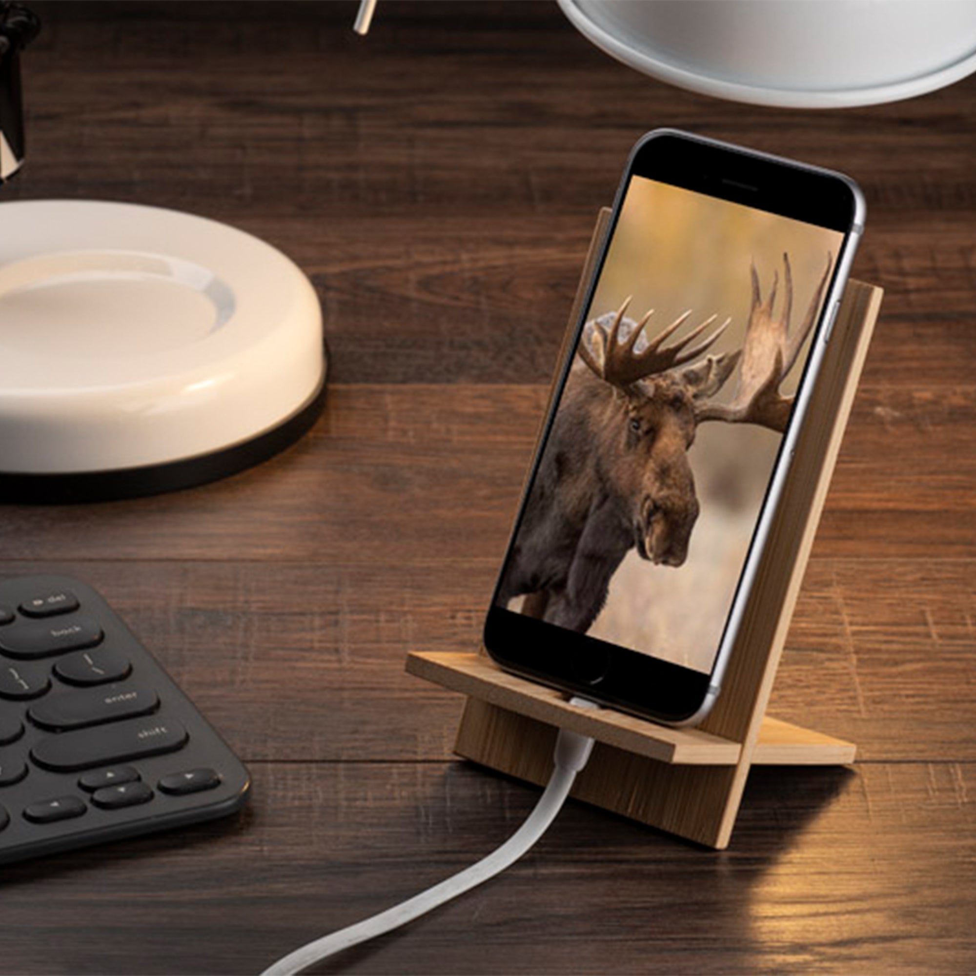 Bamboo Phone Holder - Simply Merchandise