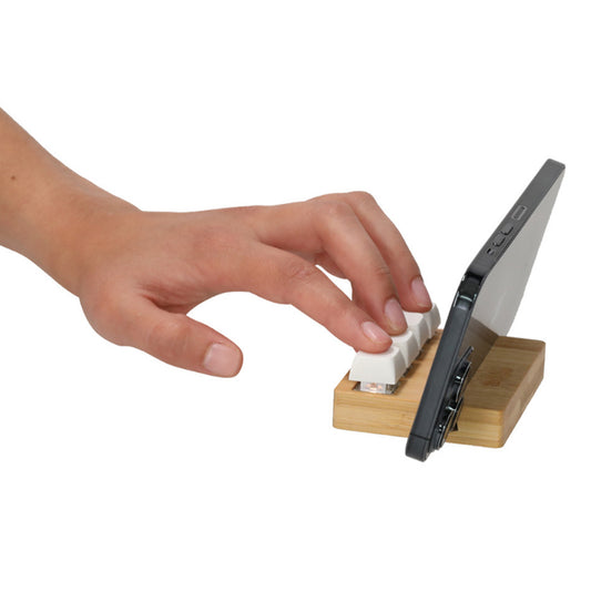 Bamboo Stand Keyboard Stress Reliever - Simply Merchandise