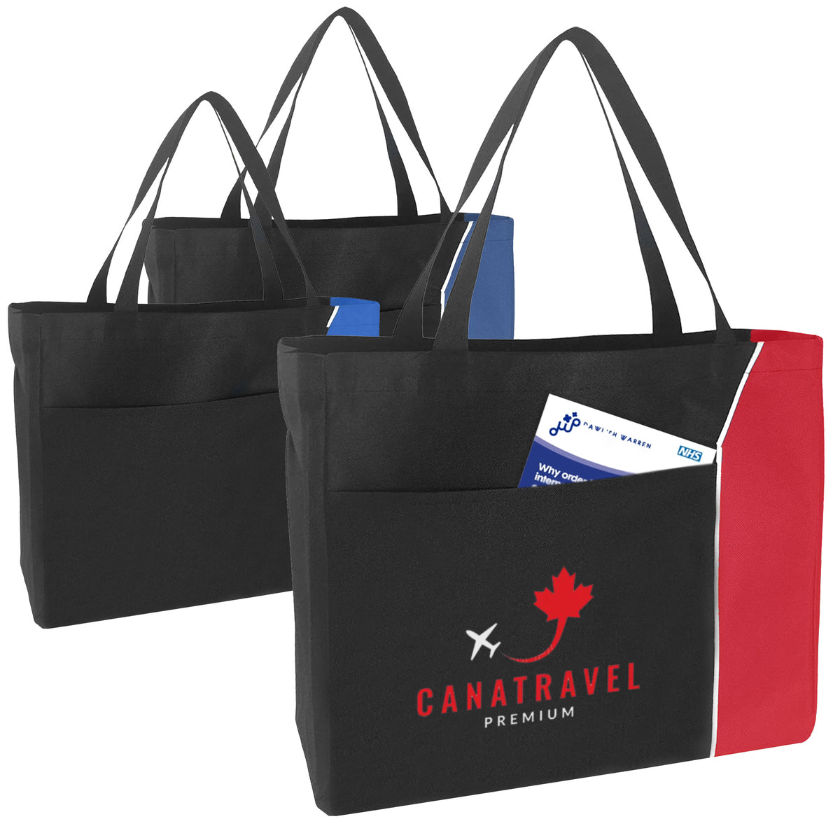 Nylon Shopper with custom branded logo - Simply Merchandise