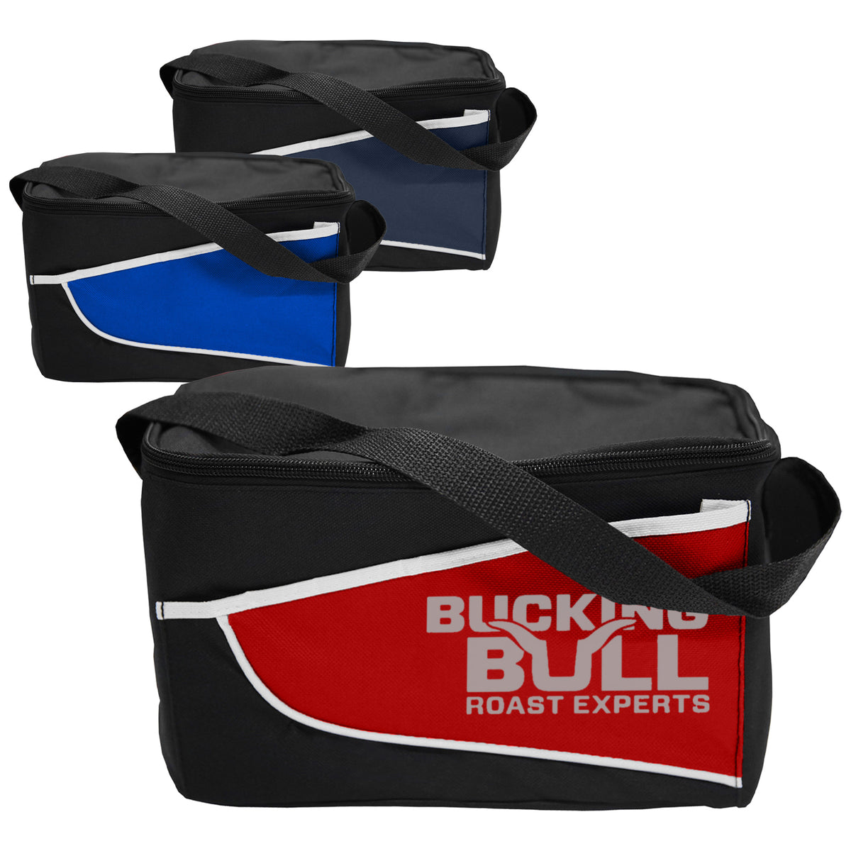 Nylon Cooler Bag Coloured with custom branded logo - Simply Merchandise