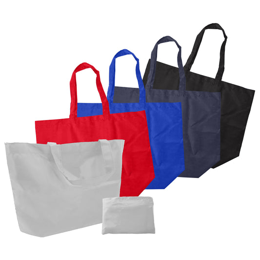 Jakarta Nylon Foldaway Shopping Bag with custom branded logo - Simply Merchandise