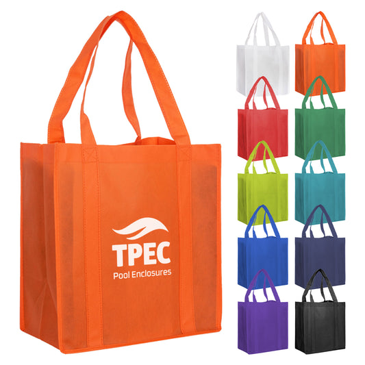 Non Woven Shopping Bag with custom branded logo - Simply Merchandise