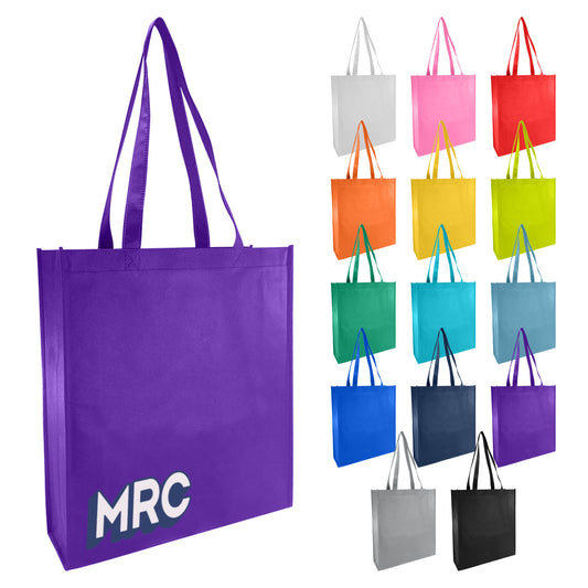 Non Woven Bag with Large Gusset with custom branded logo - Simply Merchandise