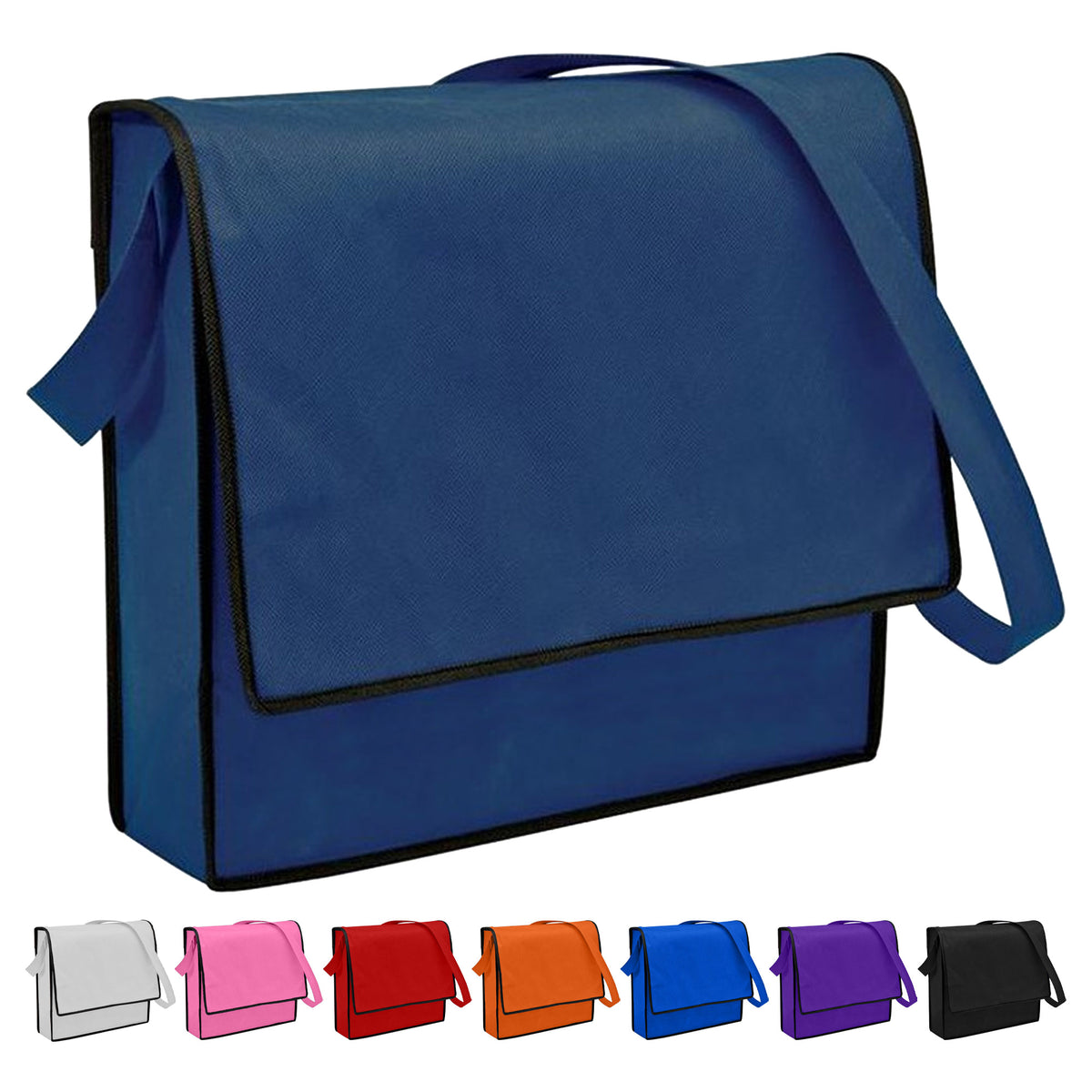 Non Woven Flap Satchel with custom branded logo - Simply Merchandise