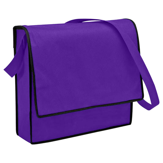 Non Woven Flap Satchel with custom branded logo - Simply Merchandise