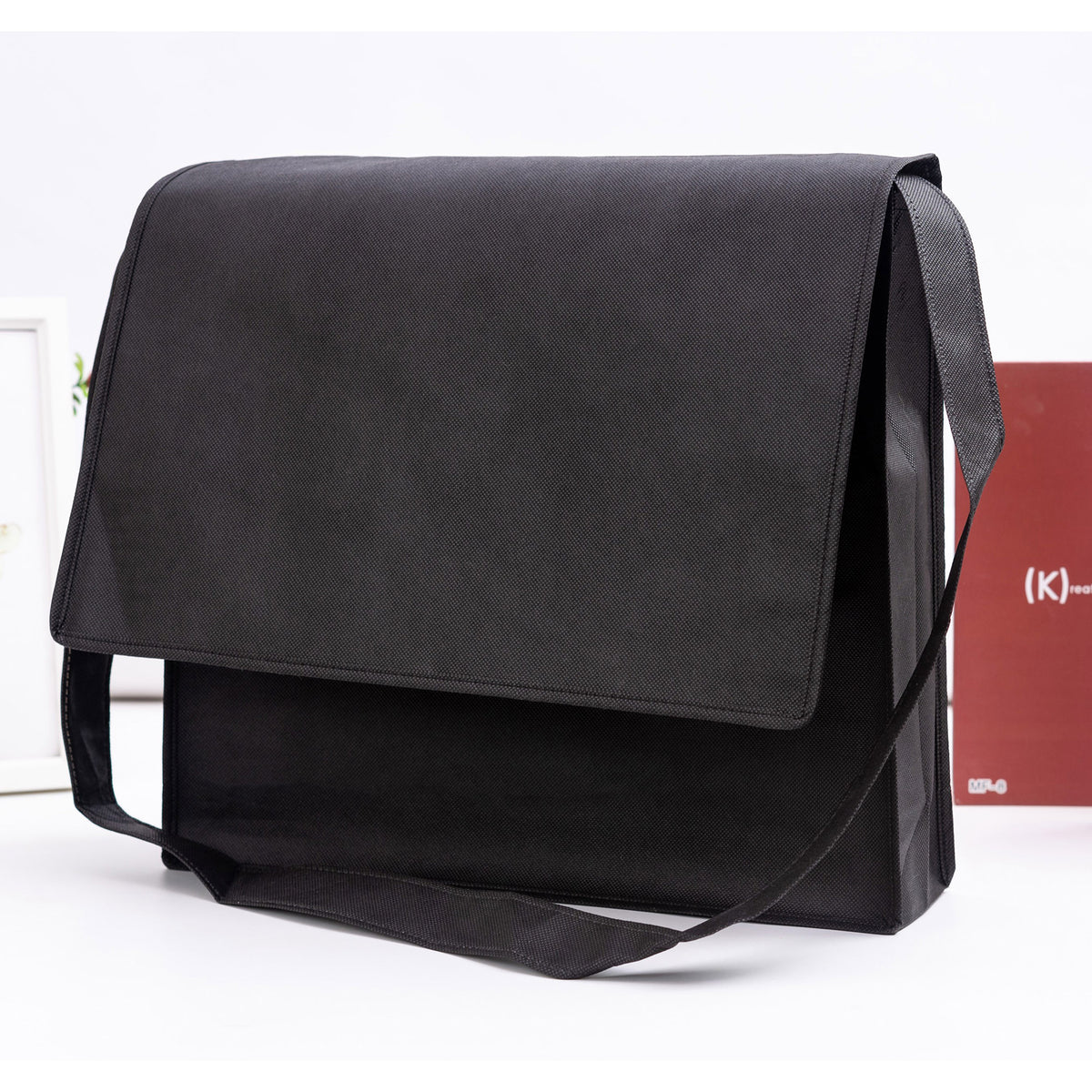 Non Woven Flap Satchel with custom branded logo - Simply Merchandise