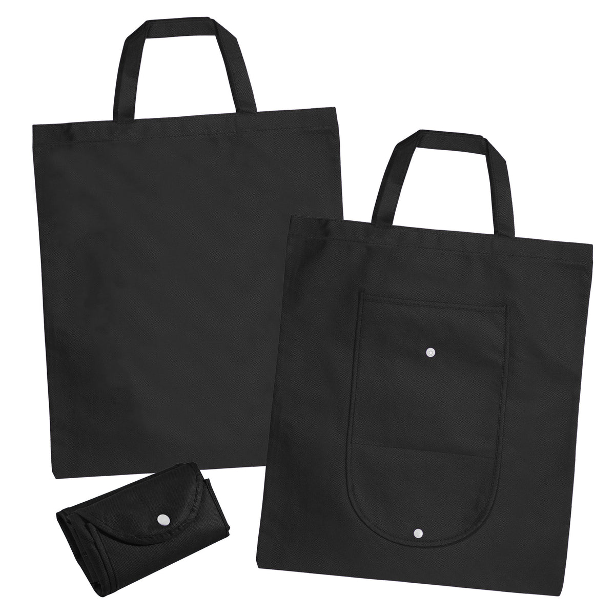 Non Woven Foldable Shopping Bag with custom branded logo - Simply Merchandise