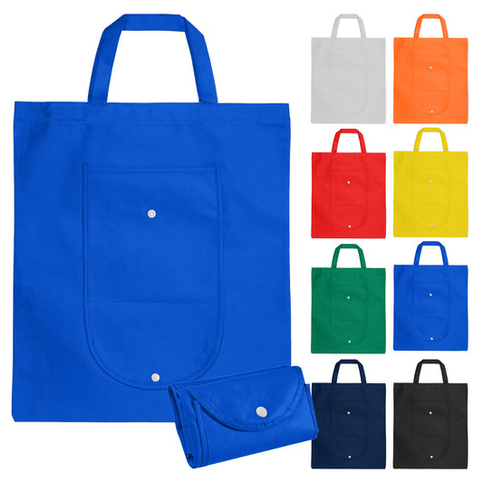 Non Woven Foldable Shopping Bag with custom branded logo - Simply Merchandise