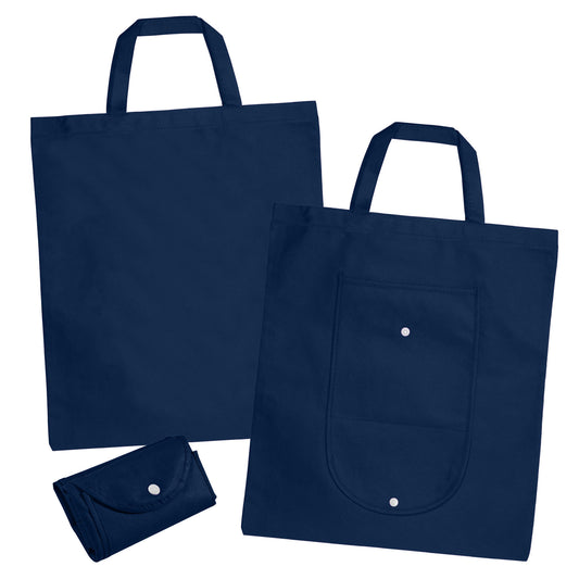 Non Woven Foldable Shopping Bag with custom branded logo - Simply Merchandise