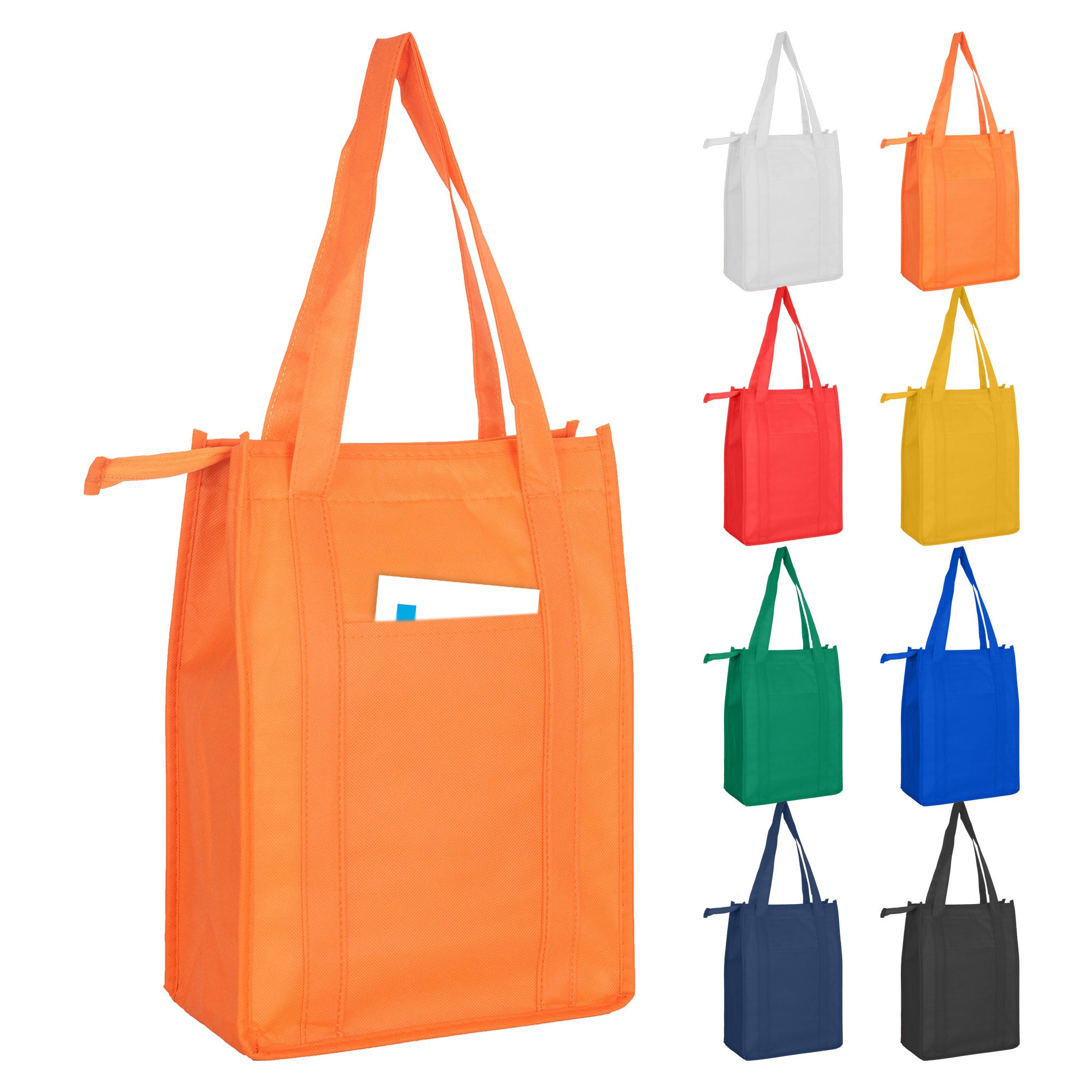 Non Woven Cooler Bag with Top Zip Closure - Simply Merchandise