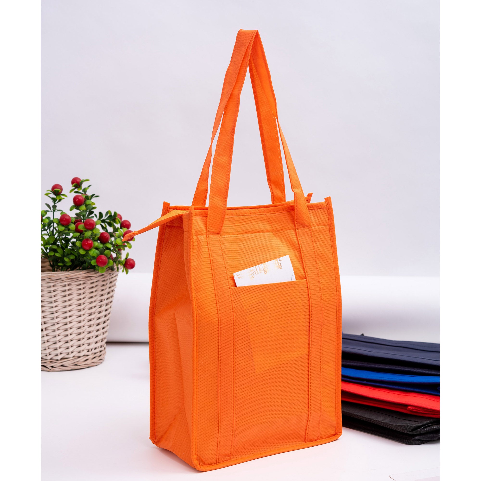 Non Woven Cooler Bag with Top Zip Closure - Simply Merchandise