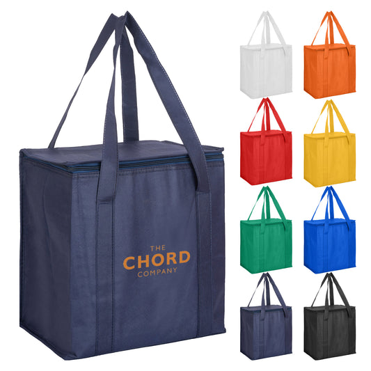 Non Woven Cooler Bag with Zipped Lid - Simply Merchandise