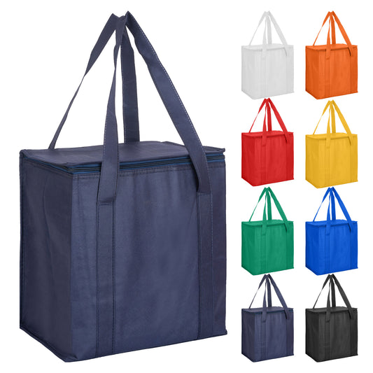 Non Woven Cooler Bag with Zipped Lid - Simply Merchandise