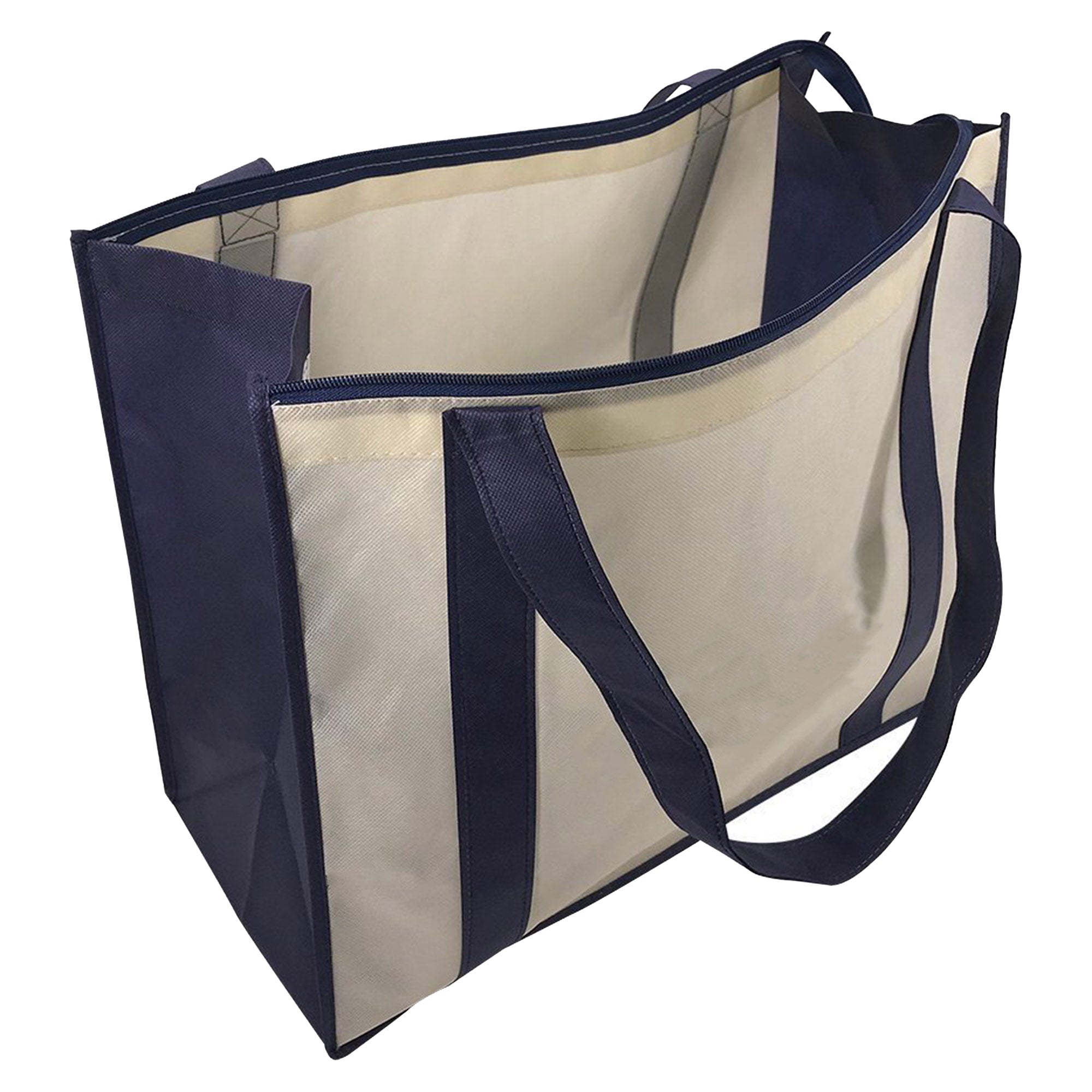 Non Woven Large Zipped Shopping Bag - Simply Merchandise